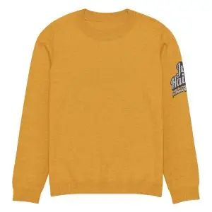 Knitted crew neck sweater